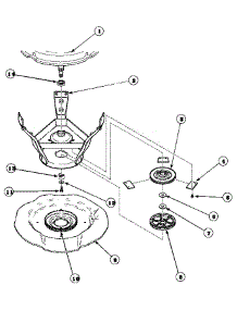 18 - Weldment & Bearing Assy, Brake & Pulley parts for Amana Washer LWS16AW / PLWS16AW from AppliancePartsPros.com