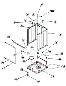 06 - Front Panel, Base And Cabinet parts for Amana Washer LWS17AW / PLWS17AW from AppliancePartsPros.com