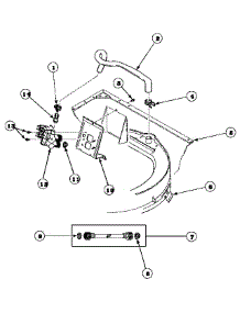09 - Inlet / Fill Hose / Mixing Vlv & Mtg Brkt parts for Amana Washer LWS17AW / PLWS17AW from AppliancePartsPros.com