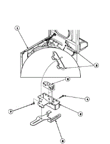 10 - Loading Door Switch parts for Amana Washer LWS17AW / PLWS17AW from AppliancePartsPros.com