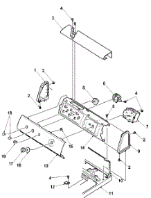 05 - Control Panel parts for Amana Washer LWS55AW / PLWS55AW from AppliancePartsPros.com
