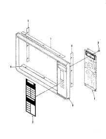 02 - Control Panel parts for Magic Chef Microwave M15B-7P-W1 from AppliancePartsPros.com