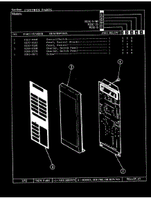02 - Control Parts parts for Magic Chef Microwave M15C-5-WB from AppliancePartsPros.com