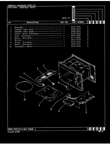 04 - Turntable (M15e-15) parts for Magic Chef Microwave M15E-15 from AppliancePartsPros.com