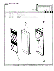02 - Control Panel parts for Magic Chef Microwave M15E-5B from AppliancePartsPros.com