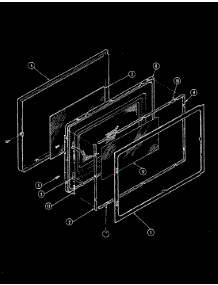 03 - Doors parts for Magic Chef Microwave M15E-9P from AppliancePartsPros.com