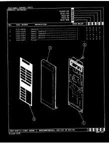 02 - Control Panel parts for Magic Chef Microwave M15EN-10P from AppliancePartsPros.com