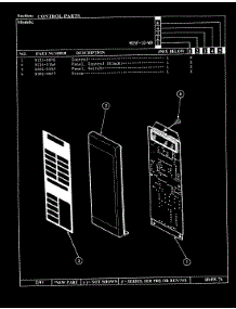 02 - Control Panel parts for Magic Chef Microwave M15F-10-W9 from AppliancePartsPros.com