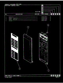 02 - Control Panel parts for Magic Chef Microwave M15F-9PB from AppliancePartsPros.com