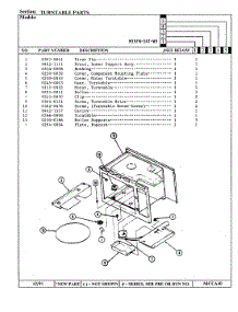 04 - Turntable parts for Magic Chef Microwave M15FN-14T-W9 from AppliancePartsPros.com