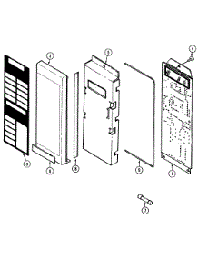 02 - Control Panel (Upper) parts for Jenn-Air Microwave M167 from AppliancePartsPros.com