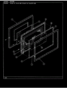 03 - Door parts for Magic Chef Microwave M16F-10B from AppliancePartsPros.com