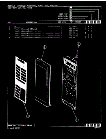 02 - Control Panel (M16e-10Pb, M16f-10P &Pb) parts for Magic Chef Microwave M16F-10PB from AppliancePartsPros.com