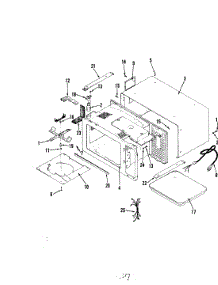 02 - Cavity & Cabinet parts for Hardwick Microwave M205 from AppliancePartsPros.com