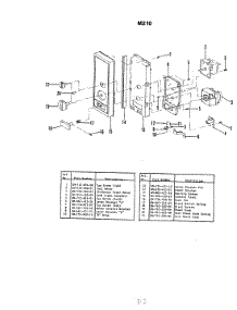 02 - Control parts for Hardwick Microwave M210 from AppliancePartsPros.com