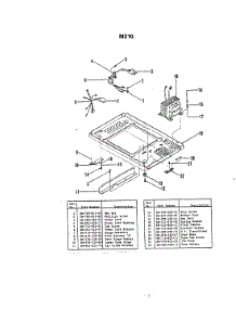 06 - Transformer & Fuse parts for Hardwick Microwave M210 from AppliancePartsPros.com
