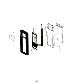 03 - Control Panel parts for Hardwick Microwave M215 from AppliancePartsPros.com