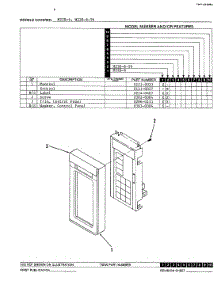 02 - Control Panel parts for Magic Chef Microwave M22B-6-T6 from AppliancePartsPros.com