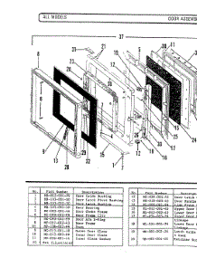 10 - Door Assembly parts for Hardwick Microwave M240 from AppliancePartsPros.com