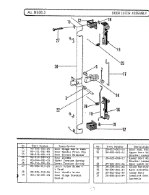 11 - Door Latch Assembly parts for Hardwick Microwave M240 from AppliancePartsPros.com