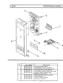 12 - Microprocessor Assembly (M250) parts for Hardwick Microwave M250 from AppliancePartsPros.com