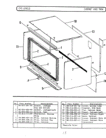 04 - Cabinet & Trim (Built-In Models) parts for Hardwick Microwave M270 from AppliancePartsPros.com