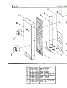 07 - Control Panel (M240) parts for Hardwick Microwave M270 from AppliancePartsPros.com