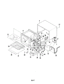 03 - Frt.Frame / Oven Cavity / Cooling System parts for Magic Chef Microwave M40C-6 from AppliancePartsPros.com