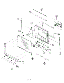 03 - Door parts for Magic Chef Microwave M40D-6-X9 from AppliancePartsPros.com