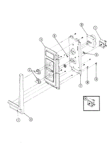 02 - Control Panel parts for Magic Chef Microwave M41B-2 from AppliancePartsPros.com