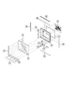 03 - Door parts for Magic Chef Microwave M41B-6-X9 from AppliancePartsPros.com