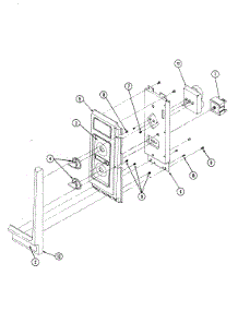 02 - Control Panel (M41c-3) parts for Magic Chef Microwave M41C-3 from AppliancePartsPros.com