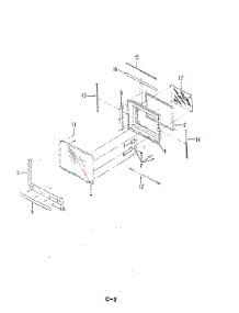 03 - Door parts for Magic Chef Microwave M41C-6 from AppliancePartsPros.com