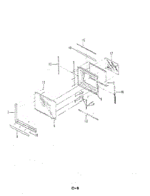 03 - Door parts for Magic Chef Microwave M41C-6P-X9 from AppliancePartsPros.com