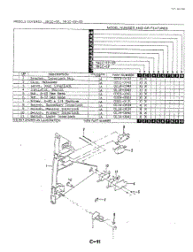 04 - Latch Release parts for Magic Chef Microwave M41C-6P-X9 from AppliancePartsPros.com