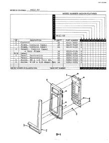 02 - Control Panel parts for Magic Chef Microwave M41C-9P from AppliancePartsPros.com