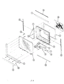 03 - Door parts for Magic Chef Microwave M41D-1 from AppliancePartsPros.com