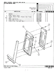 02 - Control Panel parts for Magic Chef Microwave M41D-10P from AppliancePartsPros.com
