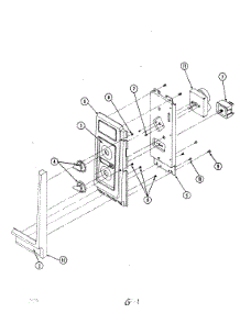 02 - Control Panel (M41d-3) parts for Magic Chef Microwave M41D-3P from AppliancePartsPros.com