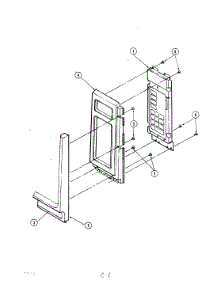02 - Control Panel parts for Magic Chef Microwave M41D-6P-W7 from AppliancePartsPros.com
