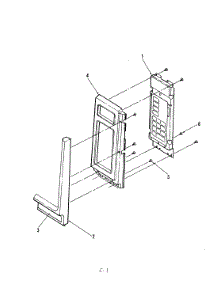 02 - Control Panel parts for Magic Chef Microwave M41D-6P-X9 from AppliancePartsPros.com