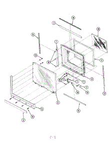 03 - Door parts for Magic Chef Microwave M41D-6P-X9 from AppliancePartsPros.com