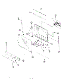 03 - Door parts for Magic Chef Microwave M41D-9P from AppliancePartsPros.com