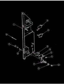 03 - Interlock Switch Assembly parts for Magic Chef Microwave M41E-10P from AppliancePartsPros.com