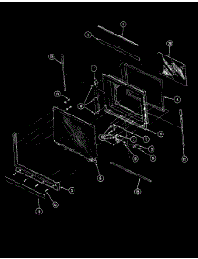 02 - Door Parts parts for Magic Chef Microwave M41E-9P from AppliancePartsPros.com