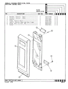 02 - Control Panel parts for Magic Chef Microwave M46FN-10-W9 from AppliancePartsPros.com