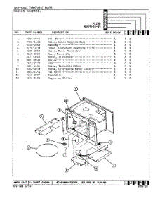 05 - Turntable parts for Magic Chef Microwave M46FN-10-W9 from AppliancePartsPros.com