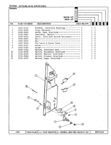 04 - Interlock Switches parts for Magic Chef Microwave M46GN-14T from AppliancePartsPros.com