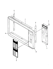 03 - Control Panel parts for Magic Chef Microwave M5B-6-X9 from AppliancePartsPros.com