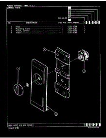 02 - Control Panel (M5c-1C-C1) parts for Magic Chef Microwave M5C-1C-C1 from AppliancePartsPros.com